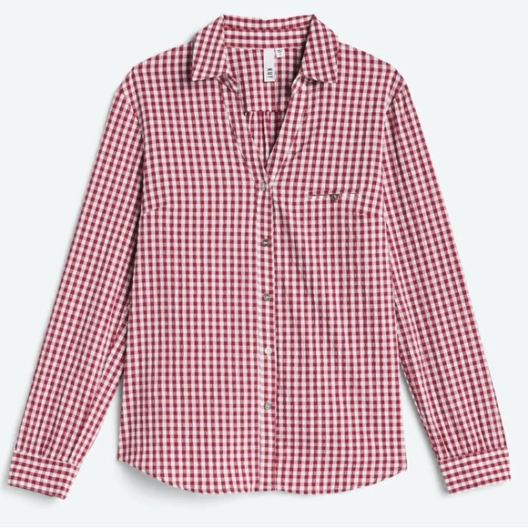Kut from the Kloth Tops - Kut from the Kloth Feena Textured Button Down Womens Shirt Size Medium NWOT